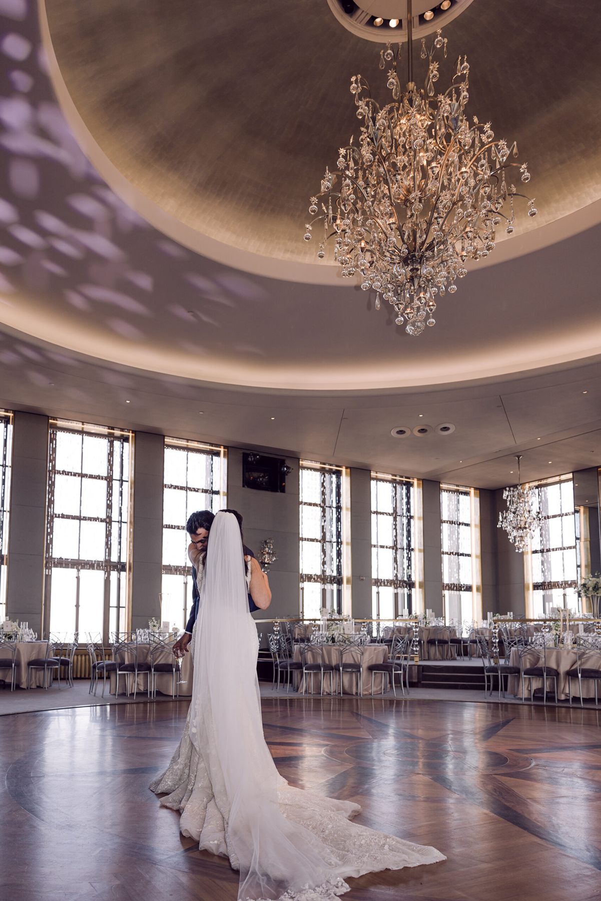 Bride and Groom private dance at Rainbow Room wedding reception