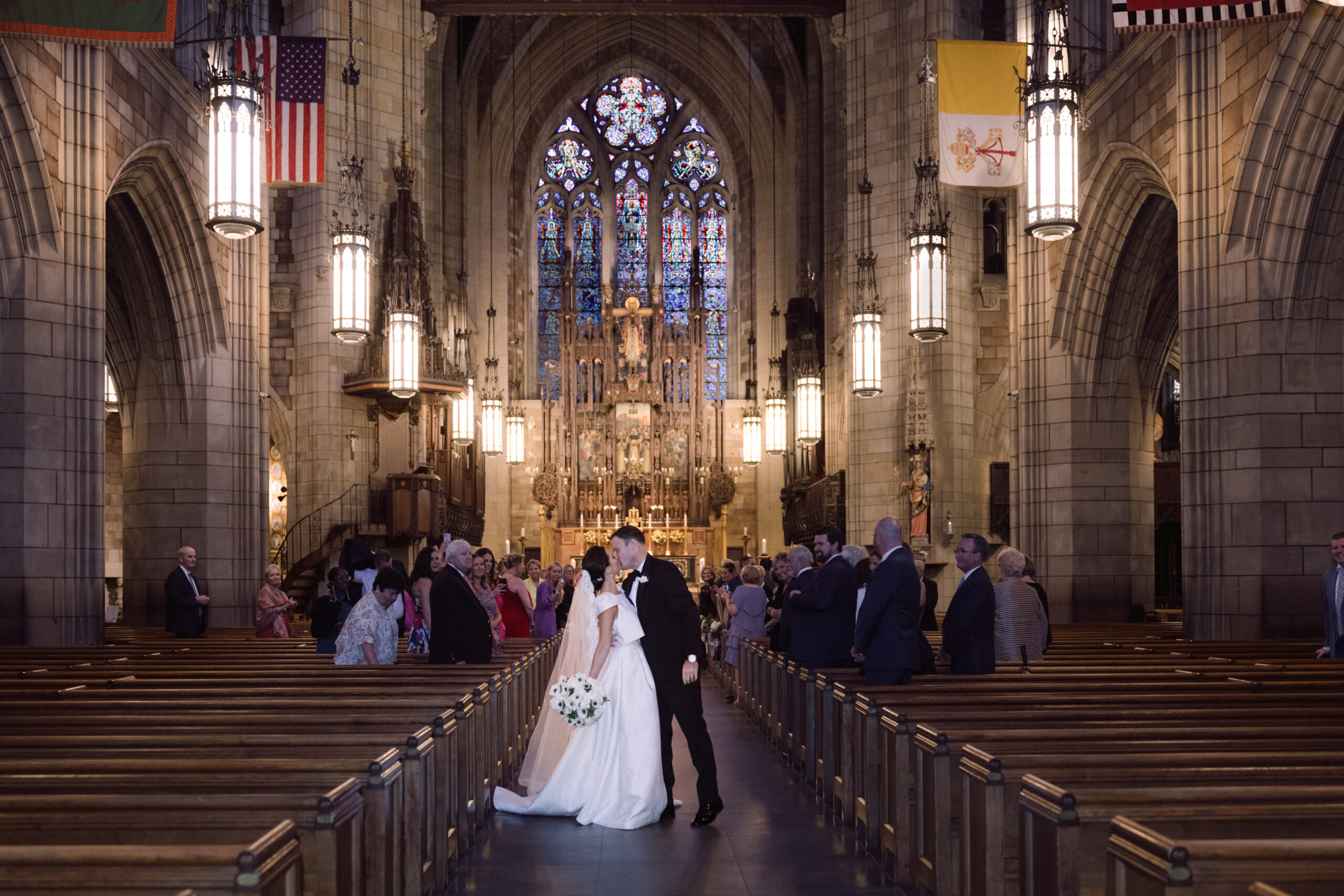 Bride and groom share a kiss at the end of their Manhattan Cathedral wedding ceremony. best wedding photographers in Connecticut
best wedding photographers in New York city
best wedding photographers in tri-state area
Connecticut wedding photographer
Connecticut wedding planning
getaway wedding photographer
Litchfield county wedding photographer
Manhattan wedding planning
New York wedding photographer
travel wedding photographer
wedding day schedule
wedding day schedule template
wedding day timeline
wedding planning tips
wedding schedule template
when to start getting ready on my wedding day