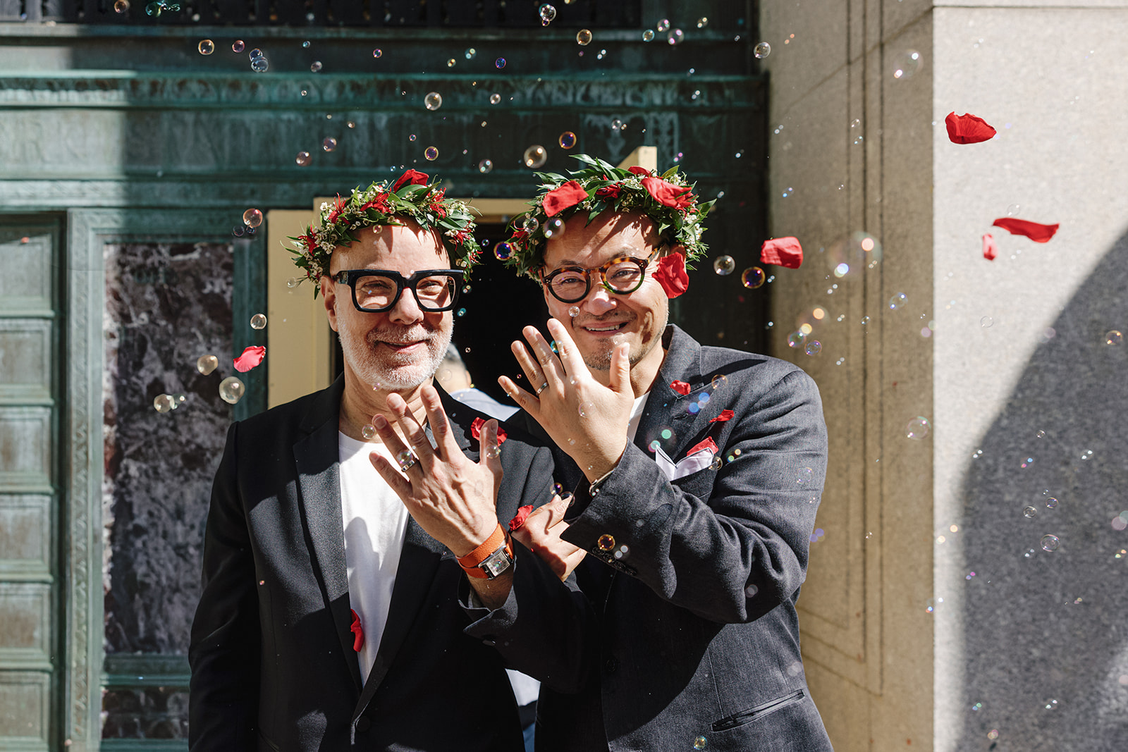Ron Ben-Israel and Hiro Aihara NYC City Hall Wedding