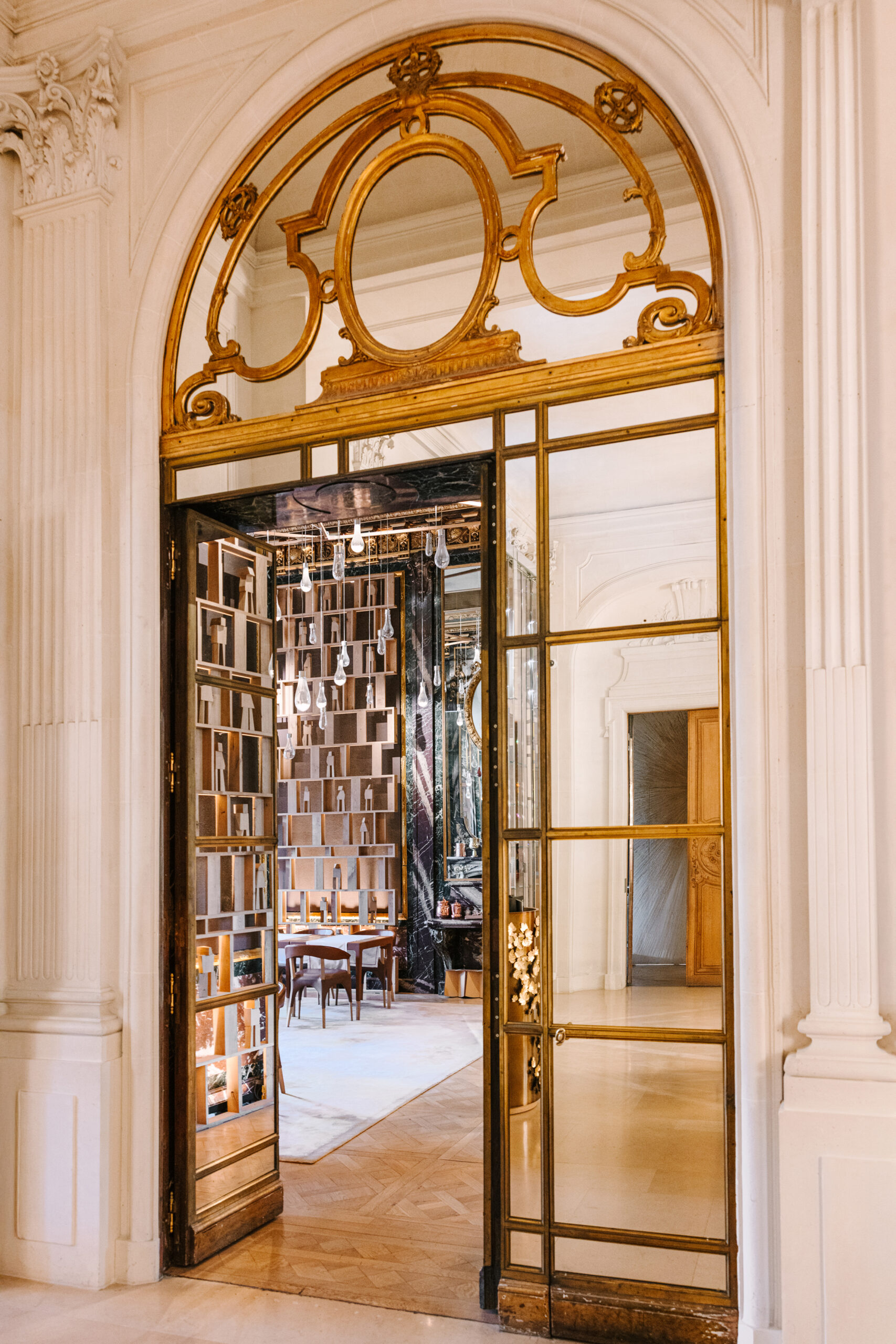 Gilded Decor in Maison Baccarat Paris