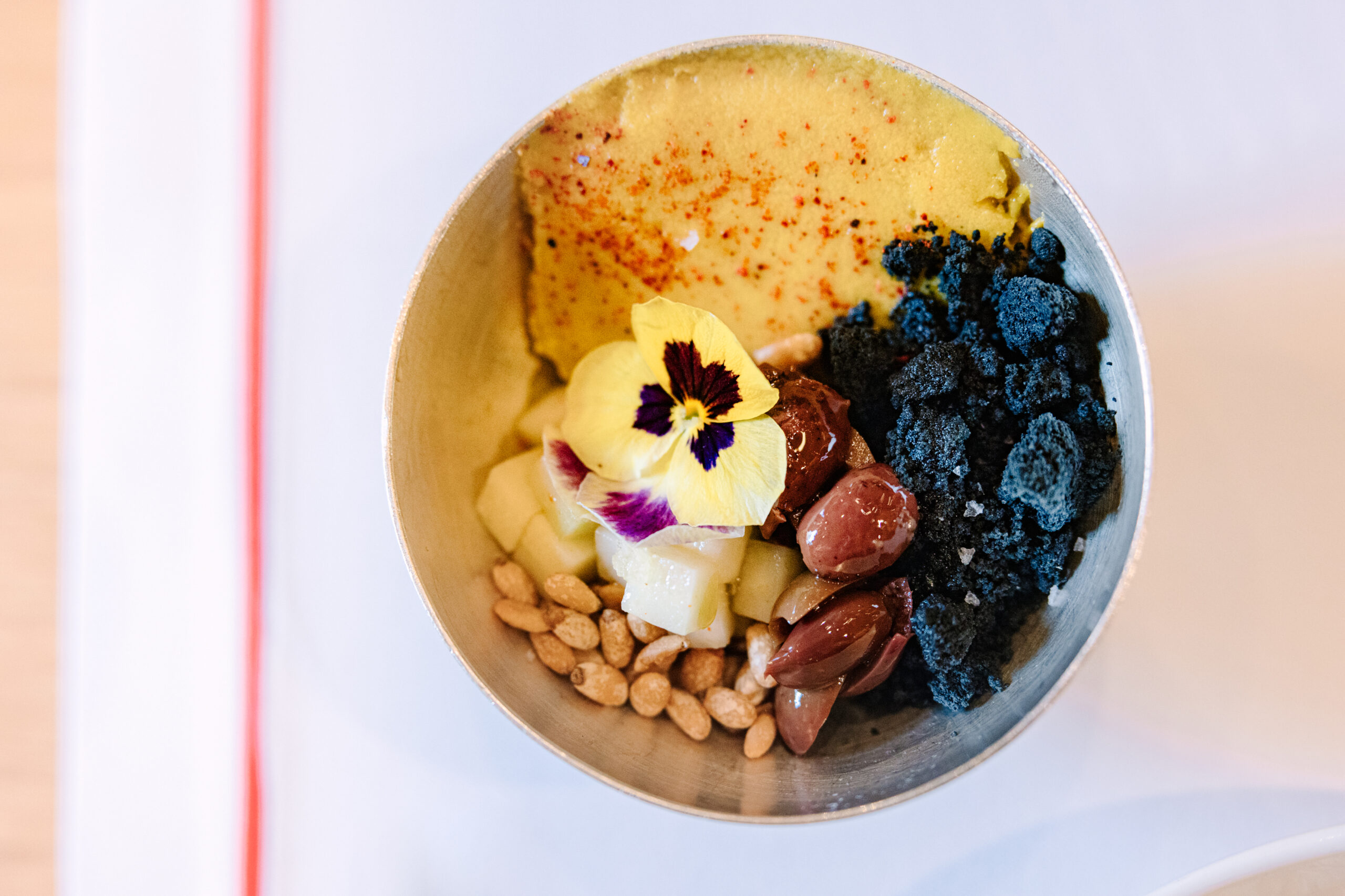 Ducasse Baccarat. Interesting appetizer with parmigiano reggiano.