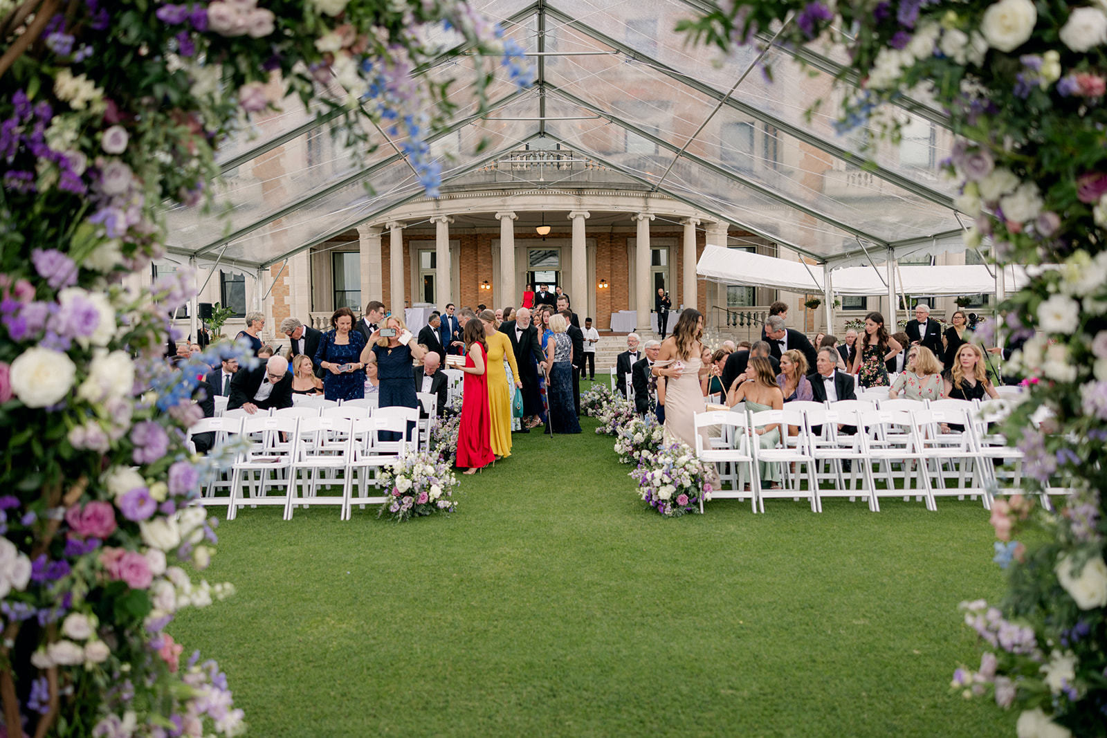 Outdoor Wedding Reception at Sleepy Hollow Country Club