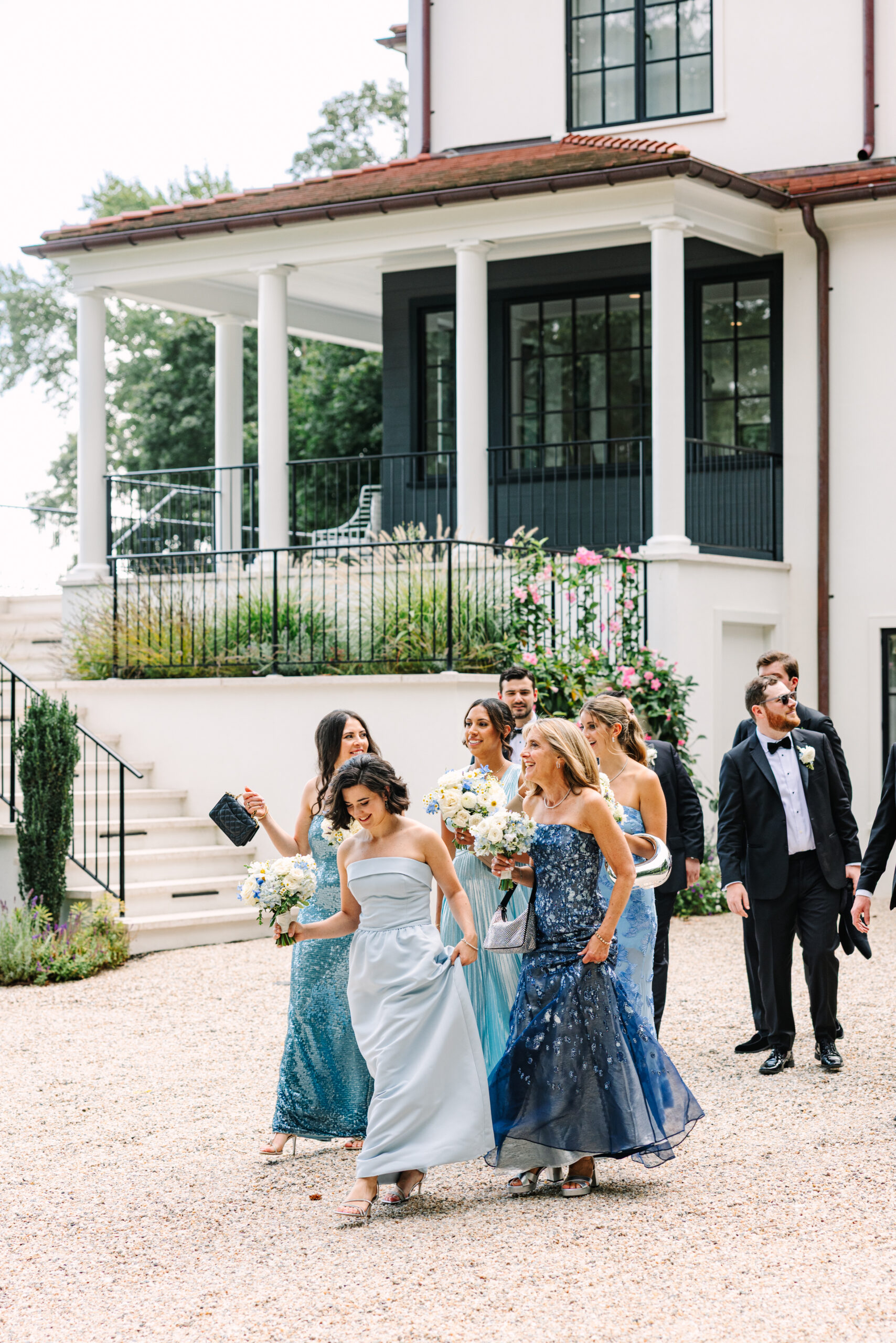 Wedding Party Getting Ready at Private Estate