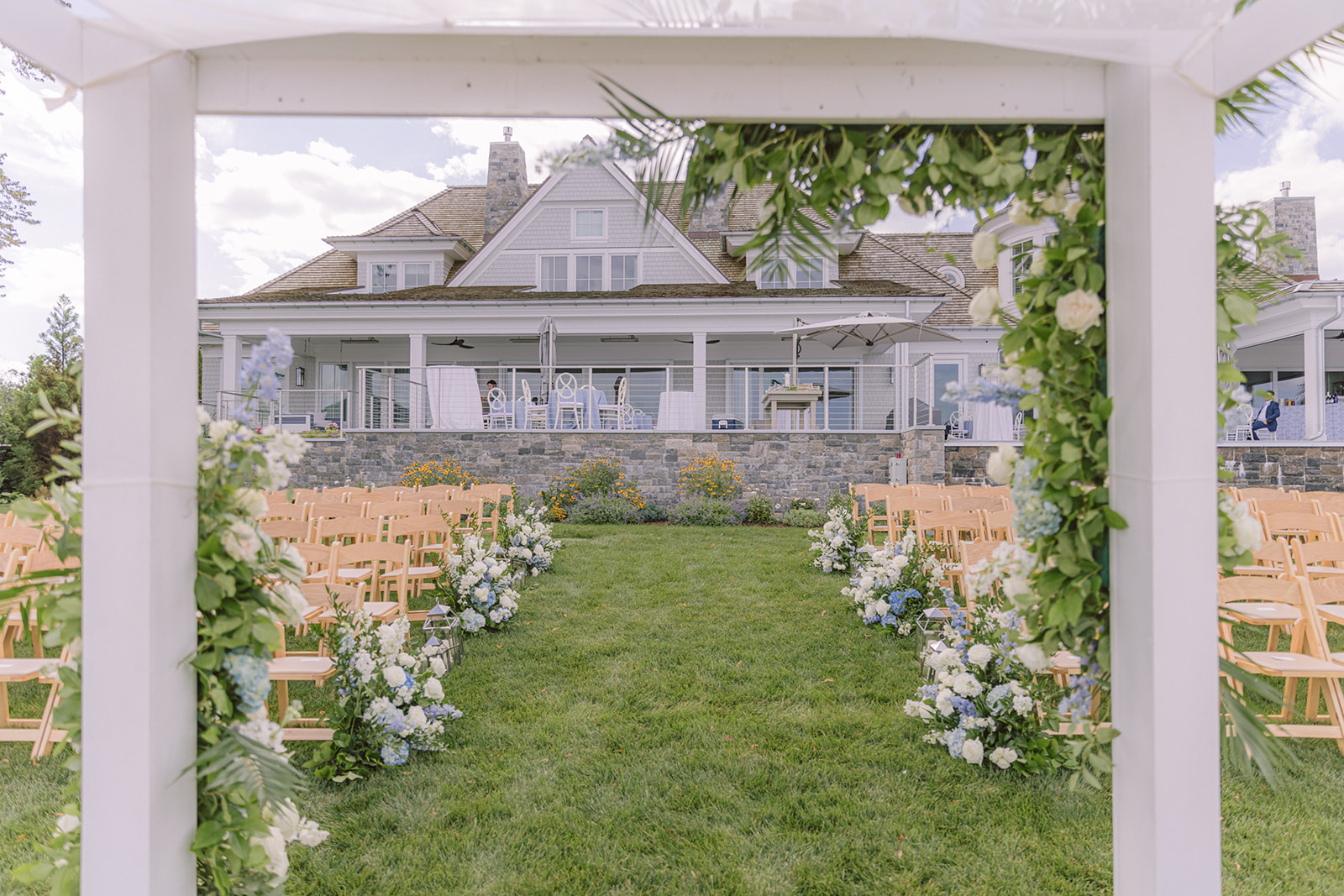 Outdoor Wedding Reception in NY at Private Estate