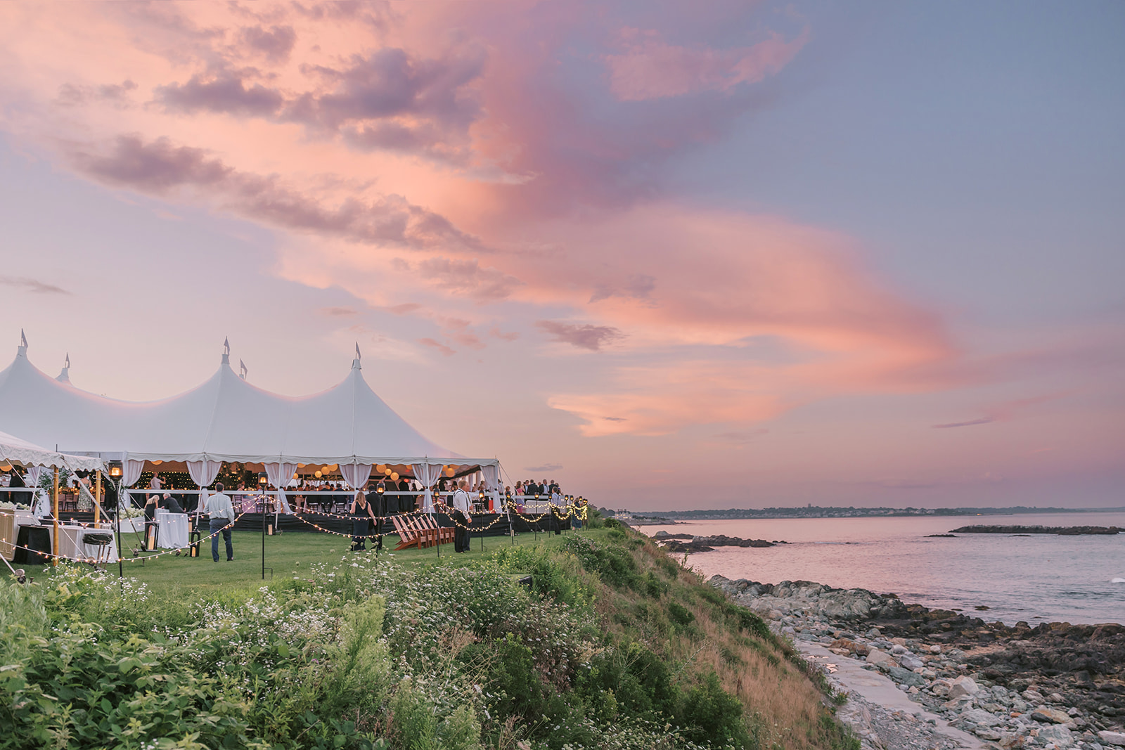 Newport RI Private Estate Wedding Reception