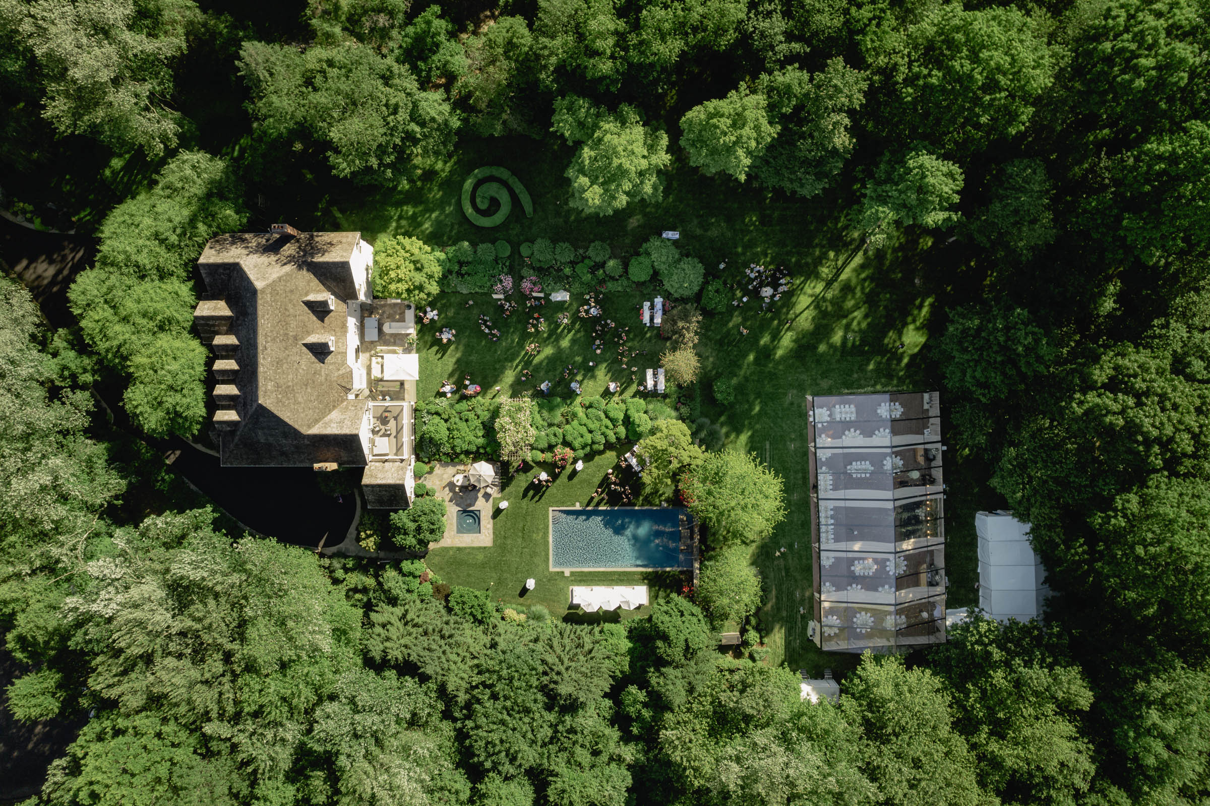 Tented Wedding Reception at Private Estate CT