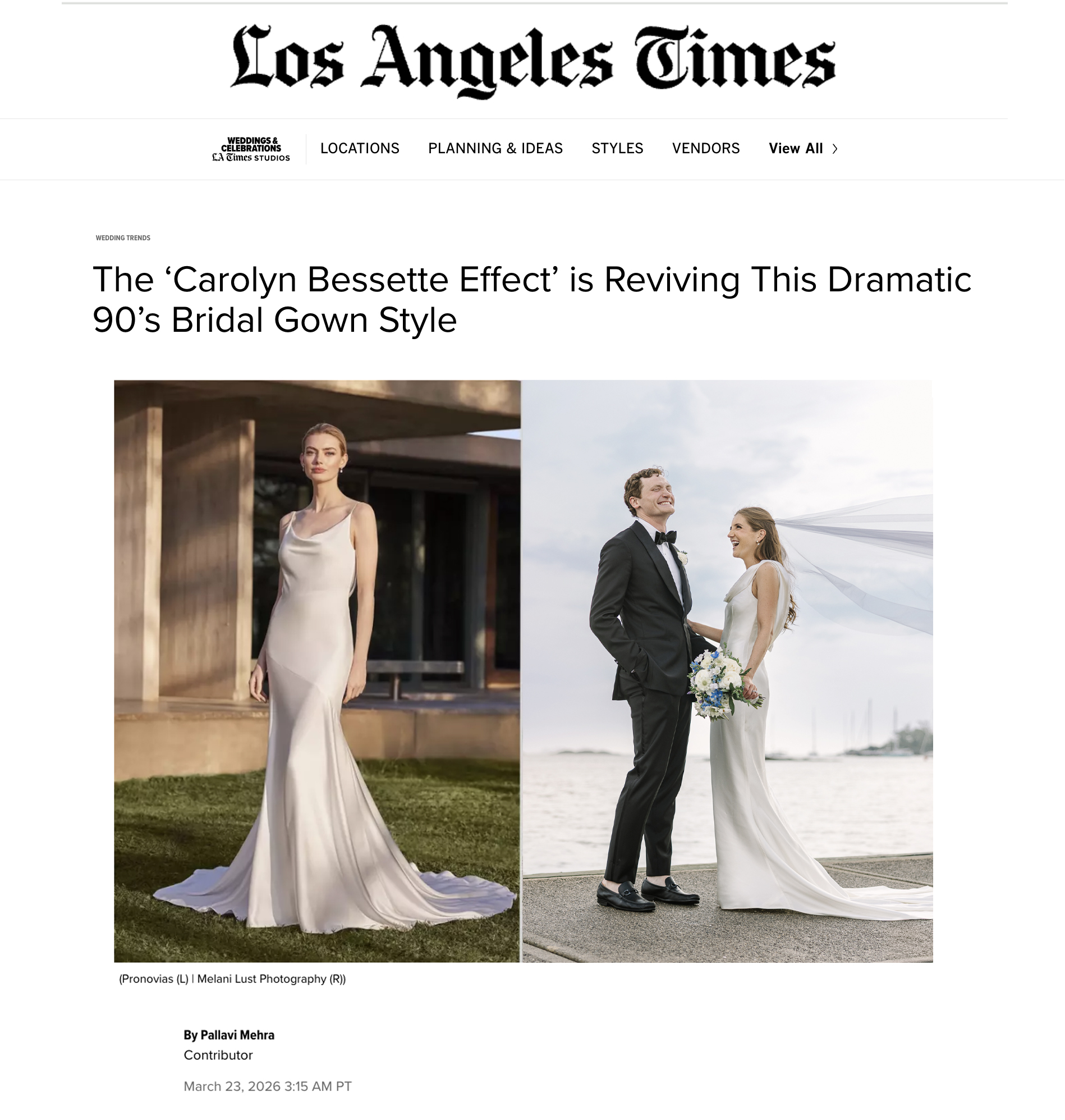 Melani Lust Photography Features on LA Times