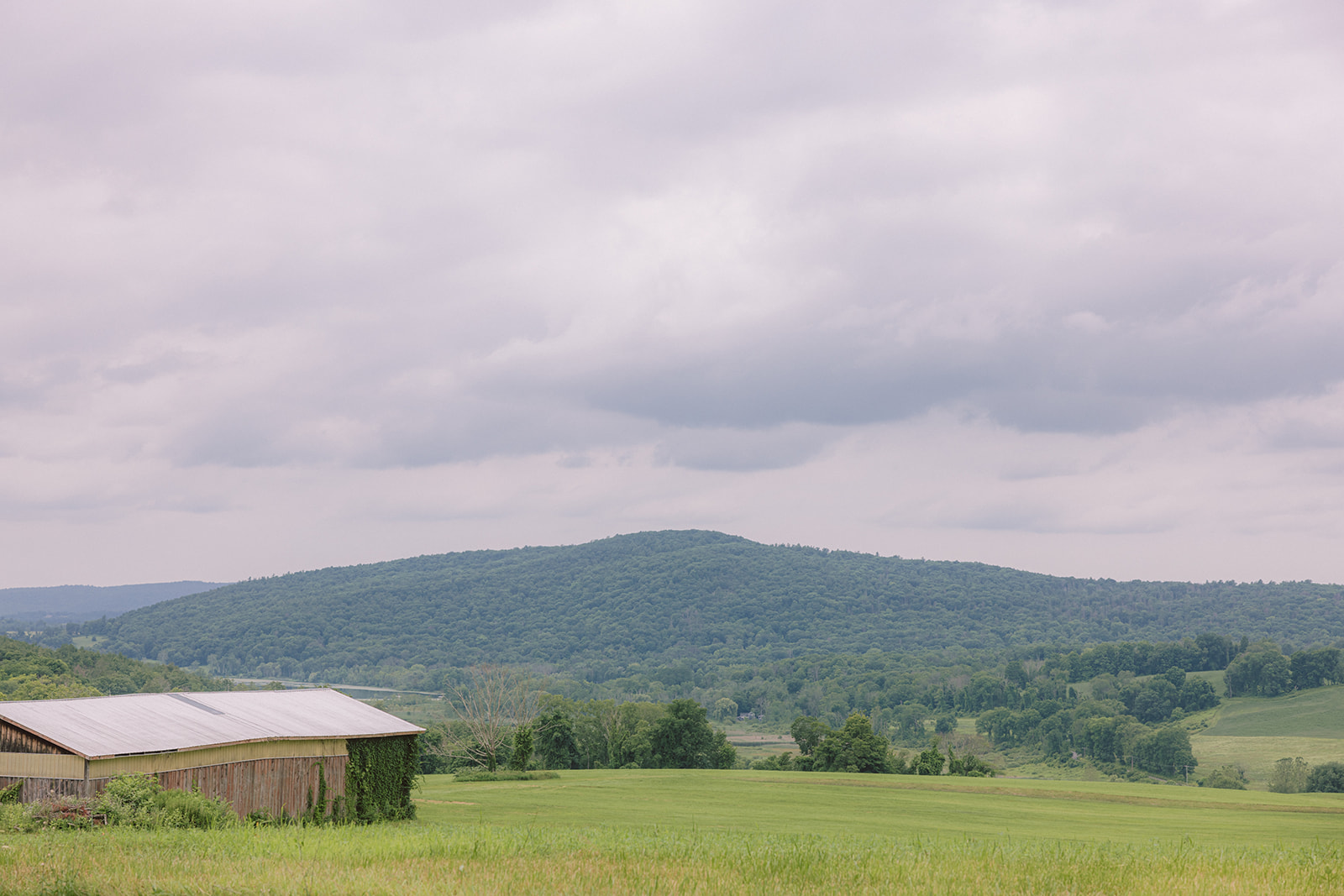 Views of the Berkshires from within LionRock Farm