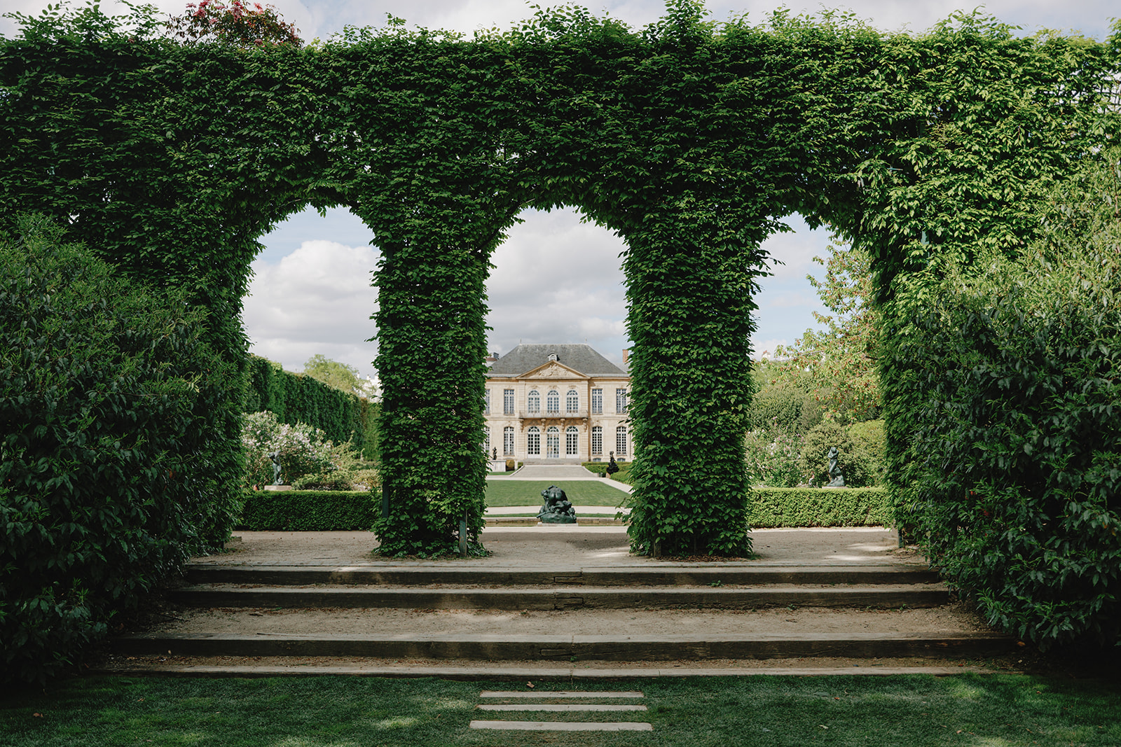 Views of Hôtel Biron from Musée Rodin