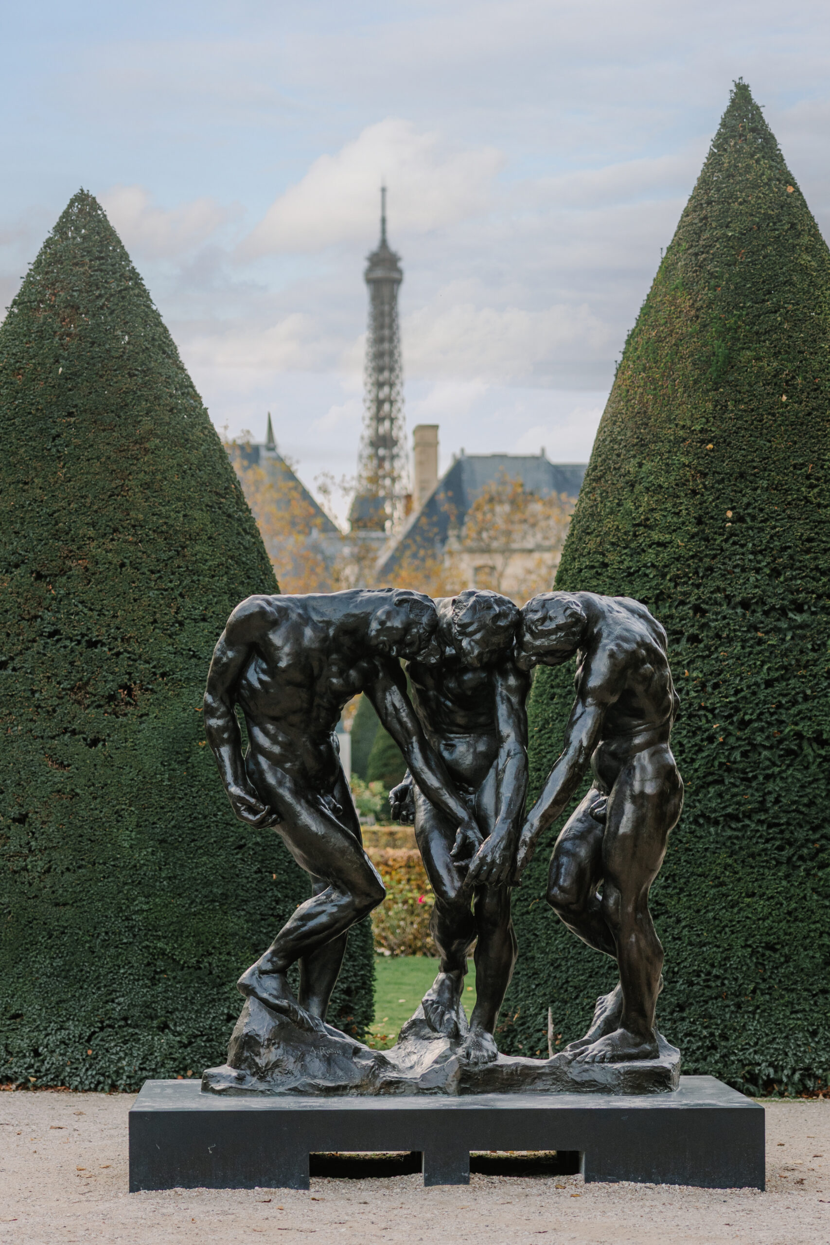 eiffel tower view from the musee rodin