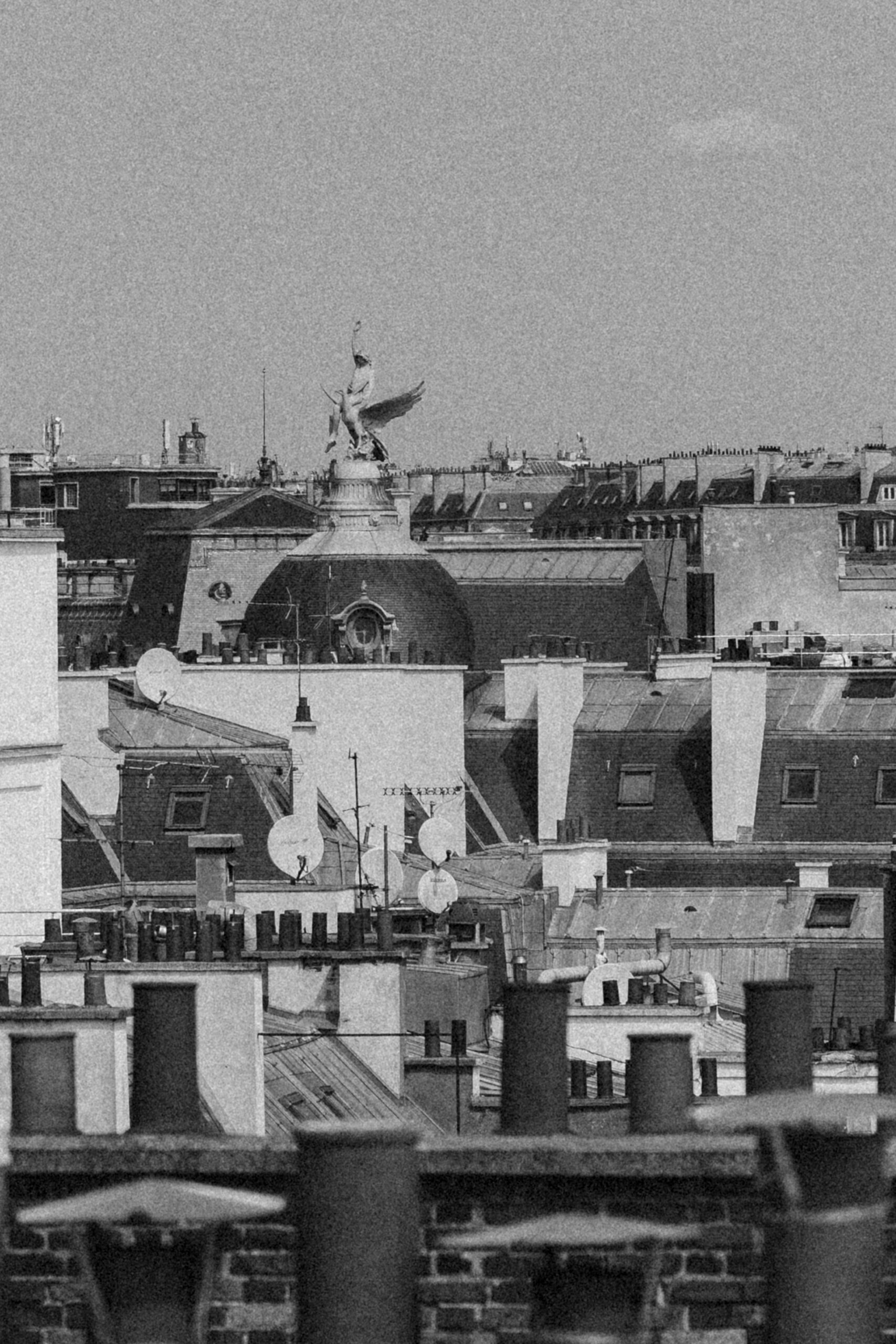 Architectural Details and View from Rooftop of Hôtel Alfred Sommier, Paris