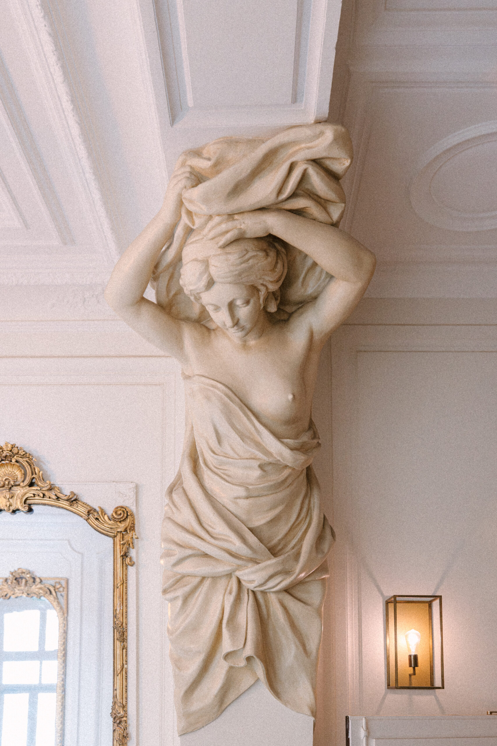 Sculptural Statue Inside Doorframe of Hôtel Alfred Sommier